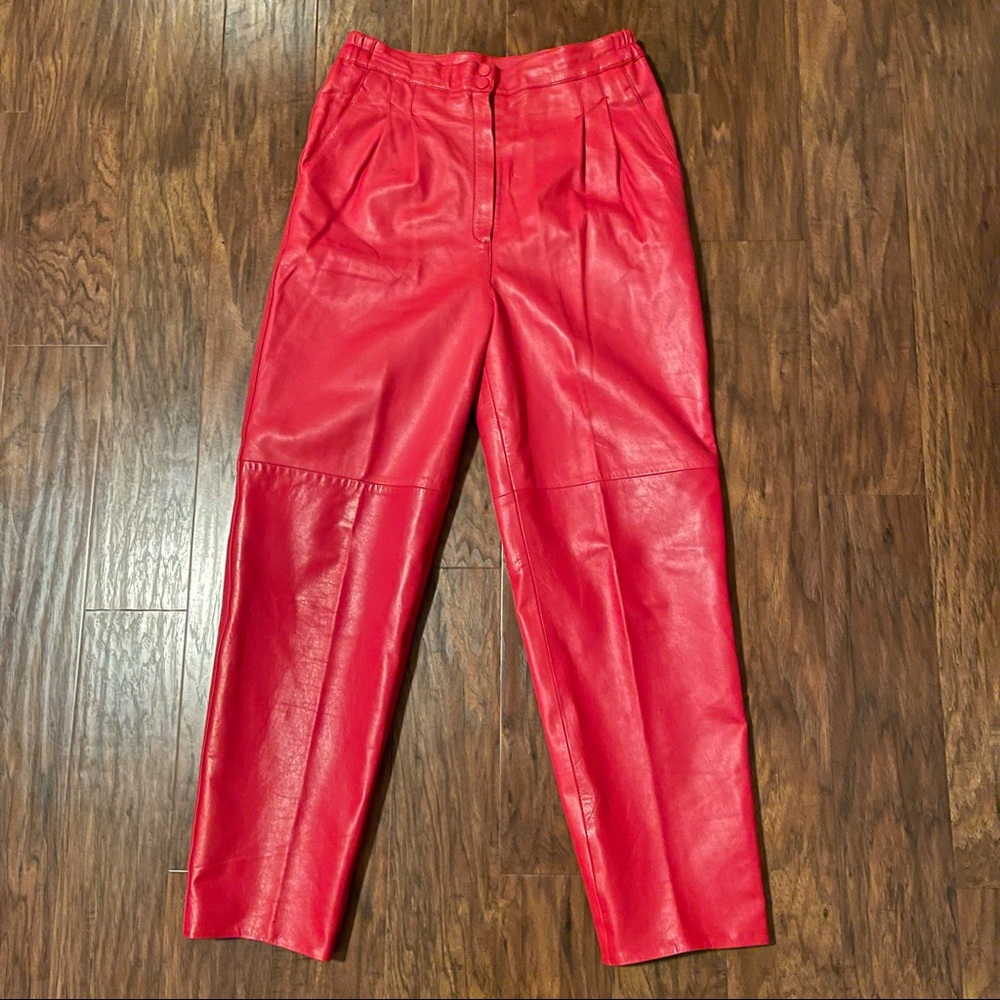 Gorgeous Genuine Leather Pant Super High Waisted